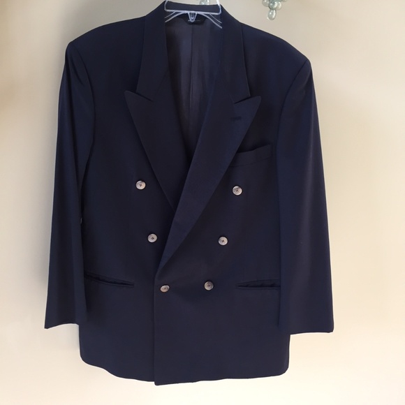 Givenchy Monsieur Navy Blue Double Breast Jacket - Picture 3 of 8